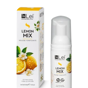 NEW!!! MOUSSE LEMON MIX TRAVEL SIZE toning makeup remover for eyelashes, eyebrows and face 50ml